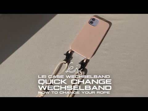 Cream - Quick Change Wechselband - handmade - Handykette